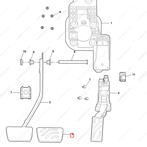 MG Brake pedal rubber pad OEM 10401902 FOR  MG HS