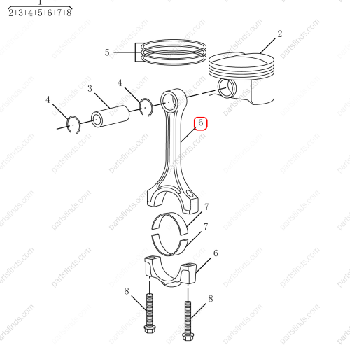 GEELY Connecting rod OEM 1044005800 / 1016050342 FOR  Emgrand GT