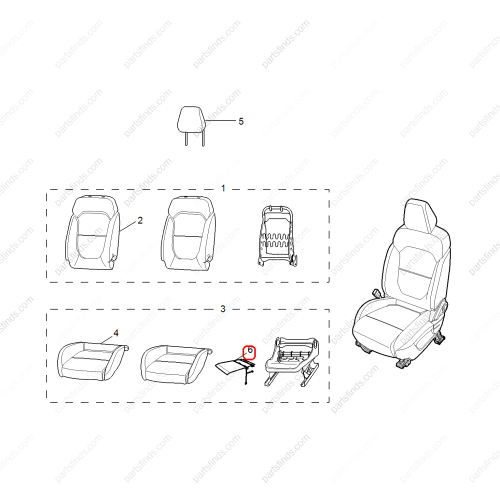 MG Seat heater OEM 10513765 FOR  MG ZS