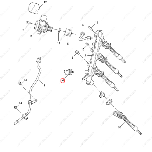 MG Fuel pressure sensor OEM 10331539 FOR  RX8 MG HS RX5 MG GS