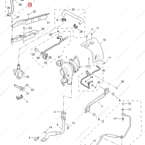 MG Overflow Hose OEM 10788745 FOR  MG HS