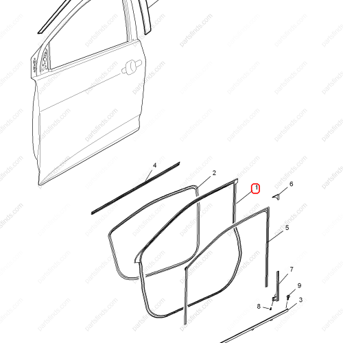 MG Door weatherstrip OEM 10284302 FOR  MG GS