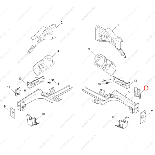 MG Front axle bracket OEM 10185822 FOR  RX5 MG GS