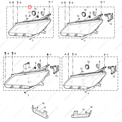 MG Headlight OEM 10035782 FOR  MG5