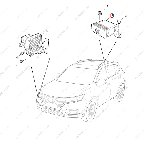 MG Pedestrian protection collision control unit OEM 10826525 FOR  MG HS