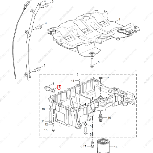 MG Engine oil drain screw gasket OEM 10814240 FOR  MG5