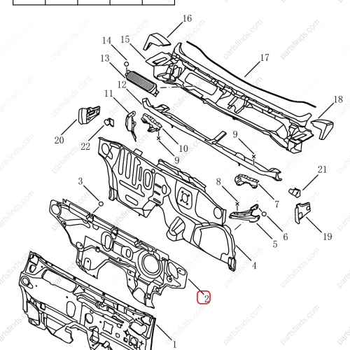 GEELY Firewall insulation cotton OEM 5025007900 / 1018031193 FOR  Emgrand X7 Sport