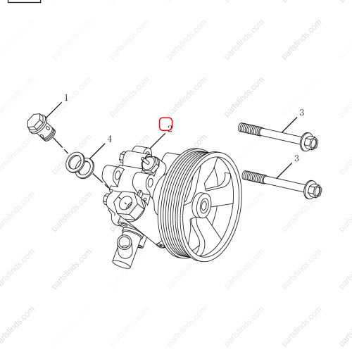 GEELY Power steering pump OEM 4040000800 / 1064030316 FOR  Emgrand GT