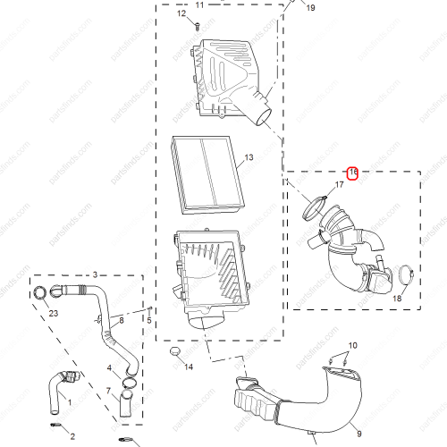 MG Air Intake Hose OEM 10144049 FOR  MG HS RX5