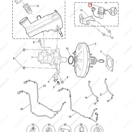 MG Brake vacuum pump OEM 11296686 FOR  MG5