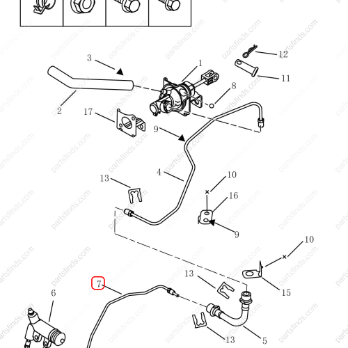 GEELY Clutch oil pipe OEM 1016017655 FOR  Emgrand