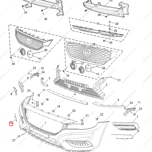 MG Towing Eye Cover OEM 10381070SPRP FOR  MG6