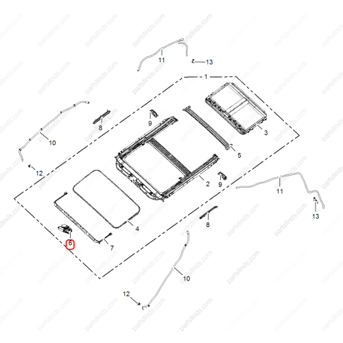 MG Sunroof motor OEM 50030237 FOR  MG350 MG5