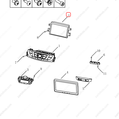 GEELY Monitor OEM 7079001600 / 1067030168 FOR  Emgrand GT