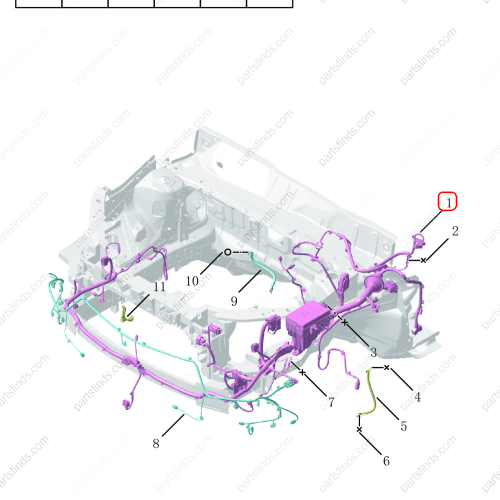 GEELY Engine compartment wiring harness OEM 7013096700 / 6600123034 FOR  Tugella