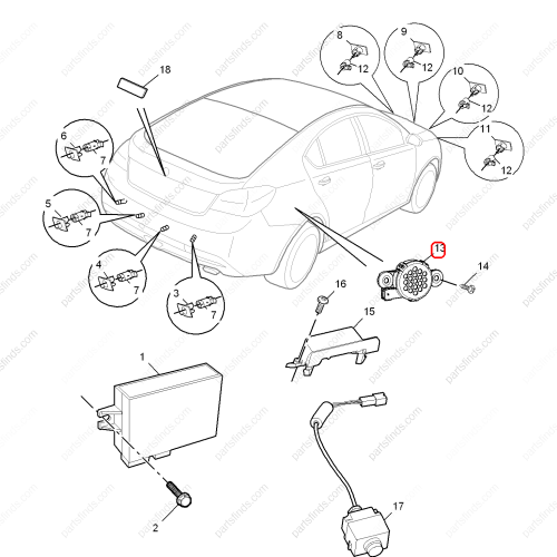 MG Buzzer OEM 30017503 FOR  MG6