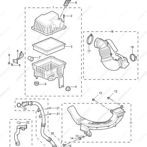 MG Intercooler Turbocharger Tube OEM 10236500 FOR  MG ZS