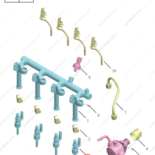 GEELY Fuel injector OEM 2022019200 / 32140134 FOR  Tugella