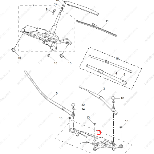 MG Wiper linkage motor assembly OEM 10099109 FOR  RX5 MG GS