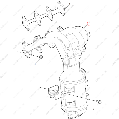 MG Exhaust manifold OEM 10489473 FOR  MG ZS MG5