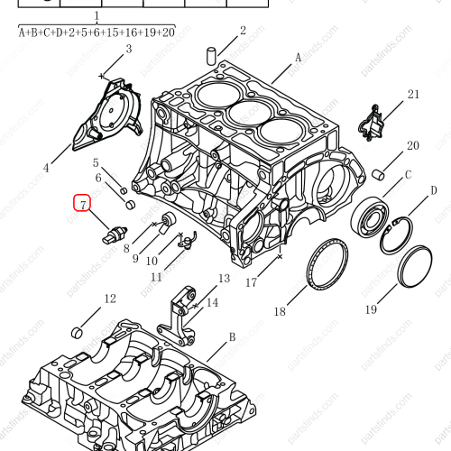 GEELY Engine oil pressure sensor OEM 1033030900 / 32242805 FOR  Coolray Tugella