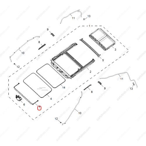 MG Sunroof deflector OEM 10340836 FOR  MG350 MG5