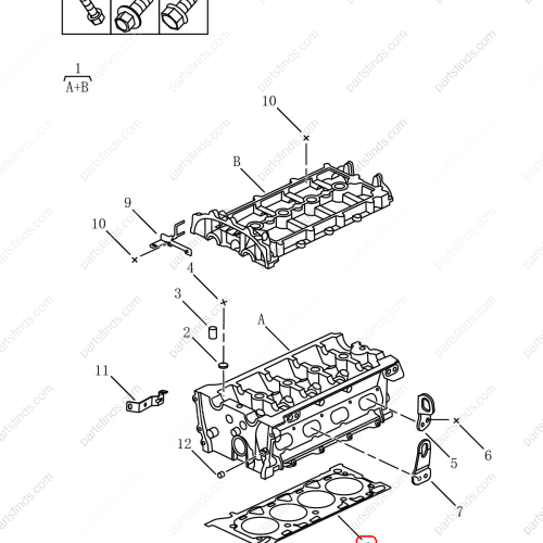 GEELY Cylinder head gasket OEM 1025005700 / 1016053772 FOR  OKAVANGO Emgrand X7 Sport