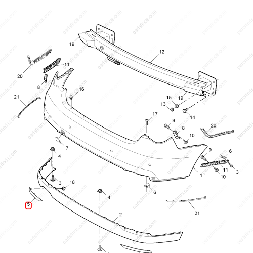 MG Bumper reflectors OEM 10012180 FOR  MG6