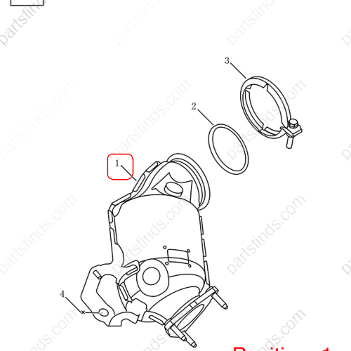 GEELY Three-way catalytic converter OEM 5068005100 / 8889057369 FOR  Coolray