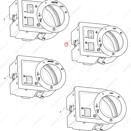 MG Front headlight switch OEM 10091793 FOR  MG550 MG6