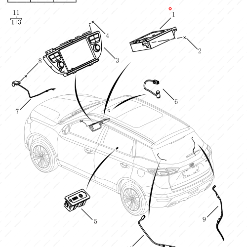 GEELY Multimedia control unit OEM 7079532200 / 8889489778 FOR  Emgrand X7 Sport