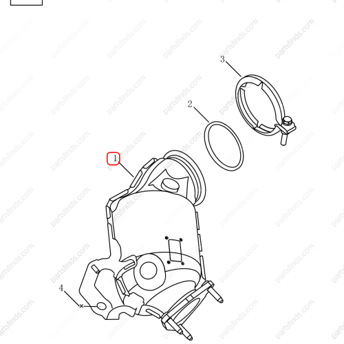 GEELY Three-way catalytic converter OEM 2056030000 / 8890668292 FOR  Coolray