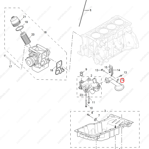 MG Oil pump filter screen OEM 10086363 FOR  MG HS