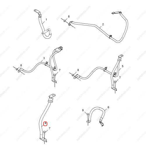 MG Battery cable OEM 10050910 FOR  MG6