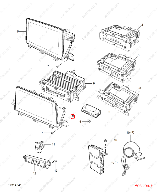 MG Navigation display OEM 11675325 FOR MG HS