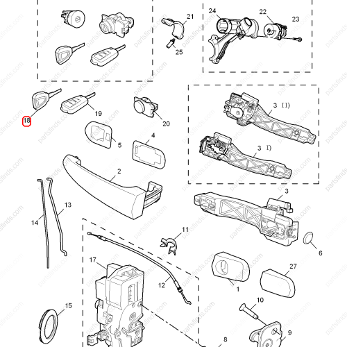 MG Key OEM 10045344 FOR  MG350