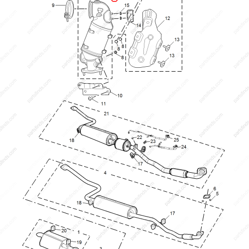 MG Three-way catalytic converter OEM 30086276 FOR  MG ZS