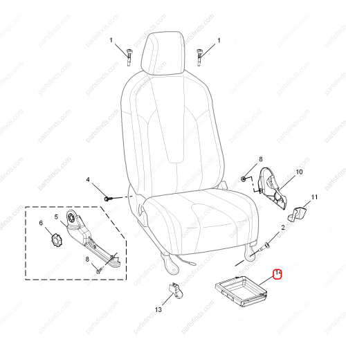 MG STORAGE COMPARTMENT  OEM 10030932ASA FOR  MG350 MG5