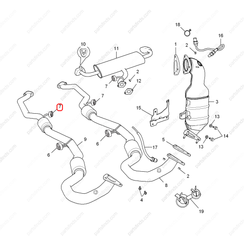 MG Exhaust pipe hanger OEM 10185090 FOR  MG GS