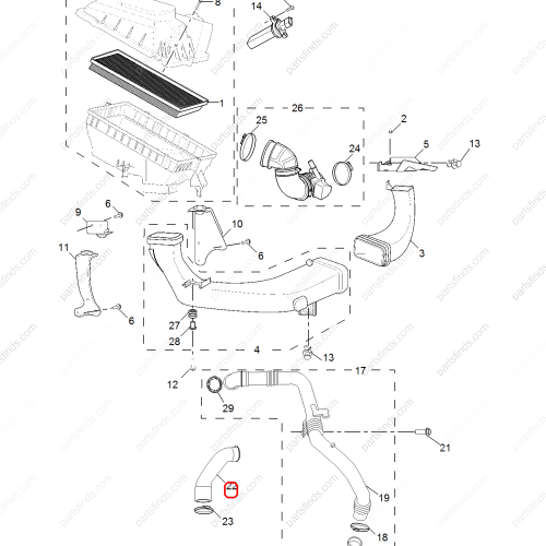 MG Intercooler Turbocharger Tube OEM 10073058 FOR