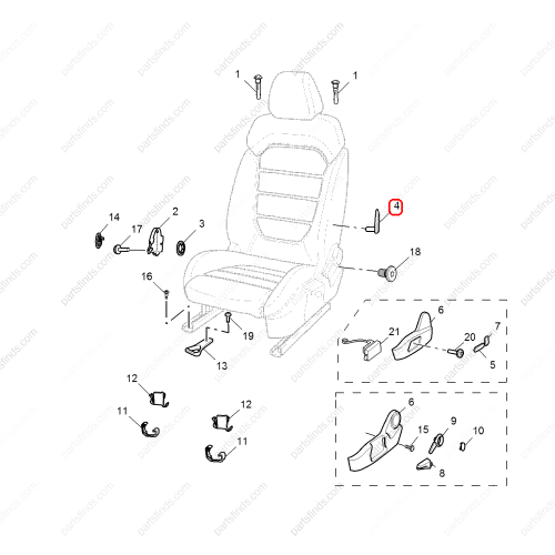 MG Seat adjustment handle OEM 10185684ASA FOR  RX5 MG GS