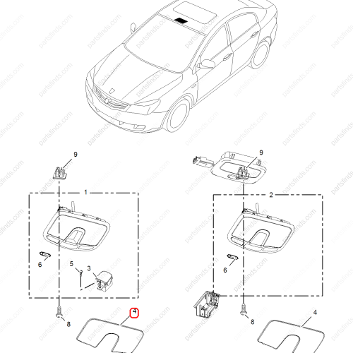 MG Reading light cover OEM 10282503 FOR  MG350 MG5