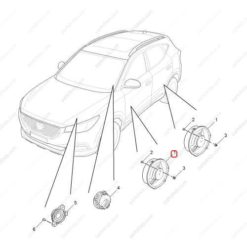 MG Door speaker OEM 10471423 FOR  MG ZS