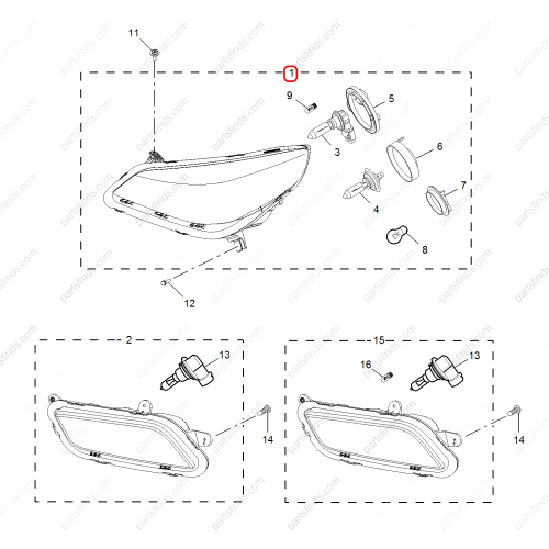 MG Headlight OEM 30030322 FOR  MG5