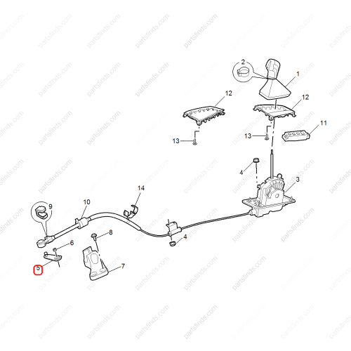 MG Gear shift lever OEM 10254397 FOR  MG ZS