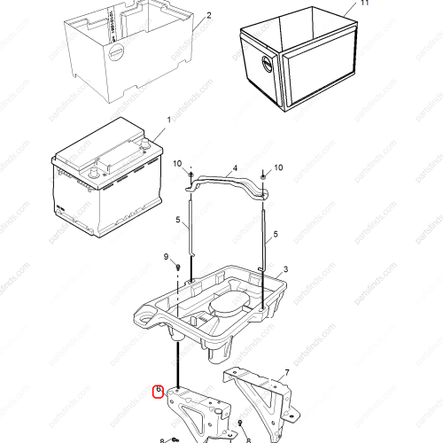 MG Battery bracket OEM 10185834 FOR  RX5 MG GS