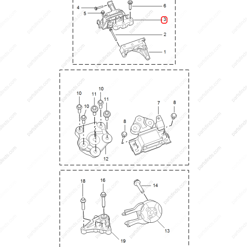 MG Engine mount OEM 10577407 FOR  MG5 MG GT