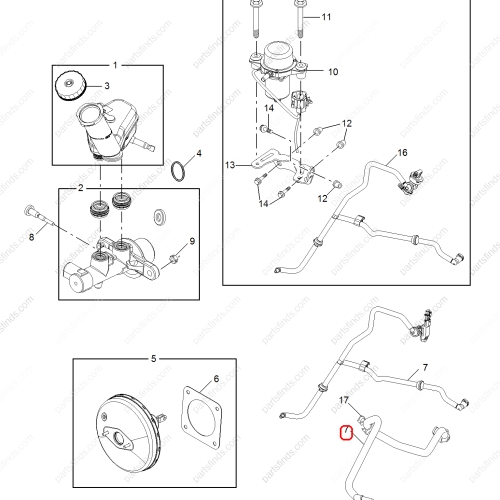 MG Brake vacuum hose OEM 10104309 FOR  MG350 MG5