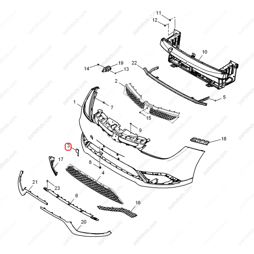 MG Towing Eye Cover OEM 30042068 FOR  MG5