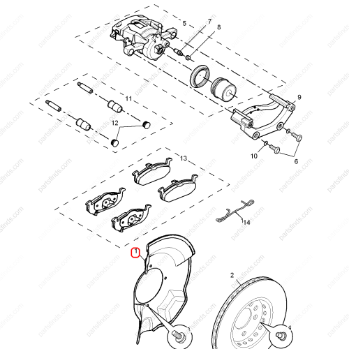 MG Brake shield OEM 10103521 FOR  MG350